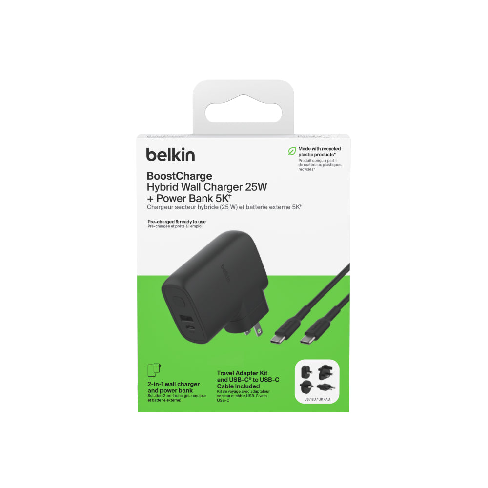 BELKIN Powerbank 5K 20W &amp; Hybrid Ac 25W Pd Multi P