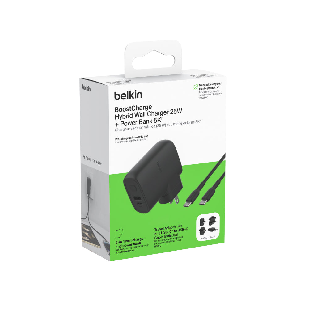 BELKIN Powerbank 5K 20W &amp; Hybrid Ac 25W Pd Multi P
