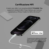 كابل بيلكين بوست تشارج فليكس USB-C إلى لايتنينج - 3 أمتار - أبيض