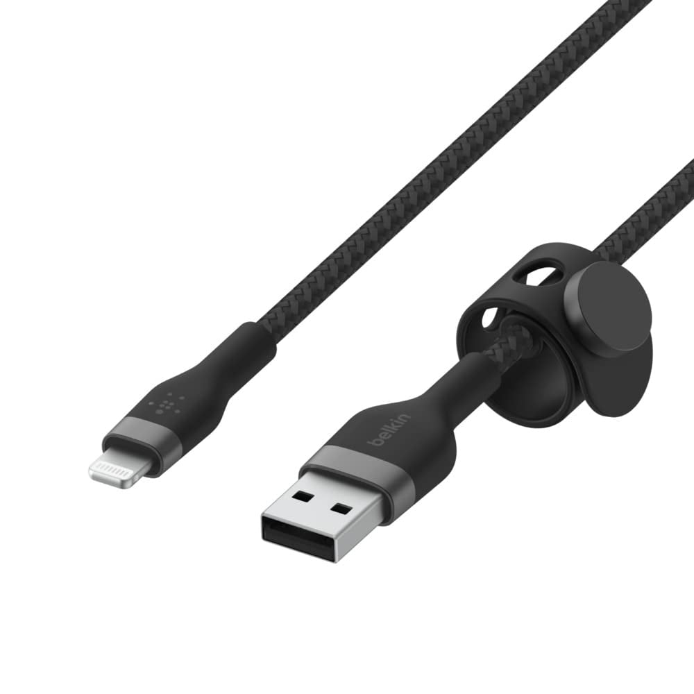 كابل بيلكين بوست تشارج برو فليكس USB-A إلى لايتنينج - 3 أمتار - أسود