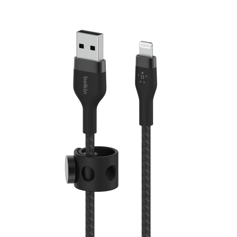 كابل بيلكين بوست تشارج برو فليكس USB-A إلى لايتنينج - 3 أمتار - أسود