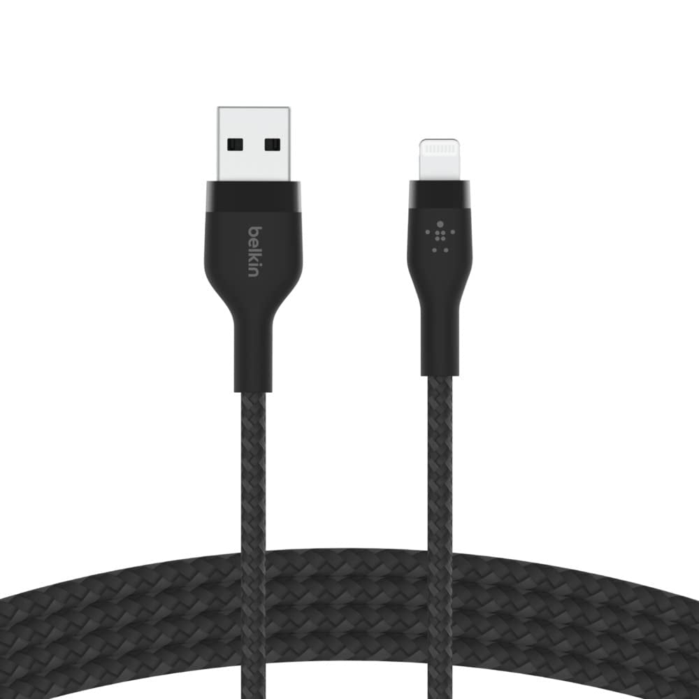 كابل بيلكين بوست تشارج برو فليكس USB-A إلى لايتنينج - 3 أمتار - أسود