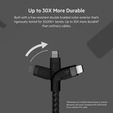 Belkin BOOST?CHARGE Pro Flex USB-C to Lightning Cable 1 Meter - MFi Certified, 25x more Heavy Duty, Includes Cable Clip, for Apple iPhone 13/12/11 Pro/Pro Max/Mini/X/8/8 Plus/iPad/Airpods - Black