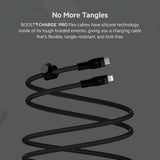 Belkin BOOST?CHARGE Pro Flex USB-C to Lightning Cable 3 Meters - MFi Certified, 30x more Heavy Duty, Includes Cable Clip, for Apple iPhone 13/12/11 Pro/Pro Max/Mini/X/8/8 Plus/iPad/Airpods - Black