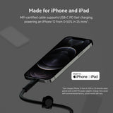 Belkin BOOST?CHARGE Pro Flex USB-C to Lightning Cable 3 Meters - MFi Certified, 30x more Heavy Duty, Includes Cable Clip, for Apple iPhone 13/12/11 Pro/Pro Max/Mini/X/8/8 Plus/iPad/Airpods - Black