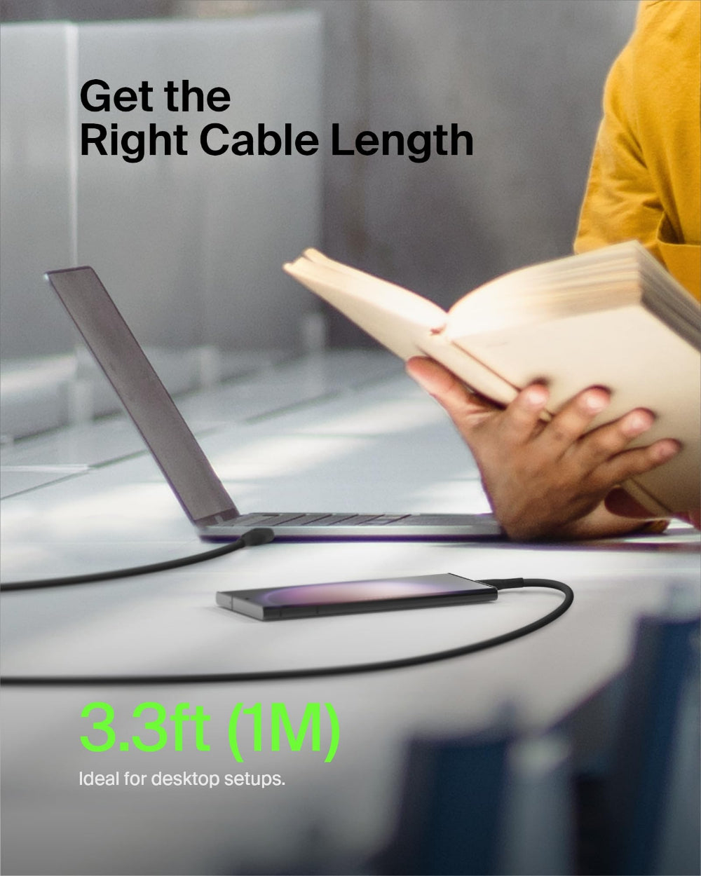 Belkin - Boost Charge USB-C to USB-A PVC Cable 1Meter - Black