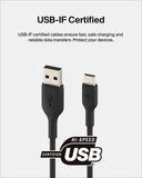 Belkin - Boost Charge USB-C to USB-A PVC Cable 1Meter - Black