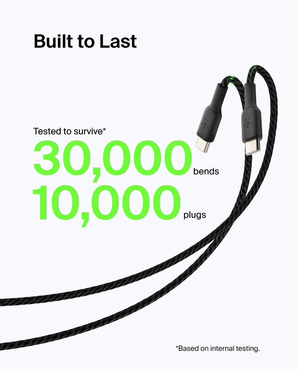 Belkin - Boost Charge USB-C to USB-A Braided Cable 1Meter - Black