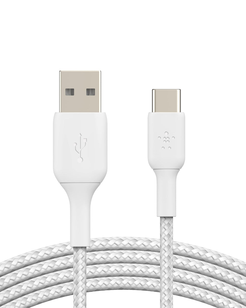 Belkin - Boost Charge USB-C to USB-A Braided Cable 2Meter - White