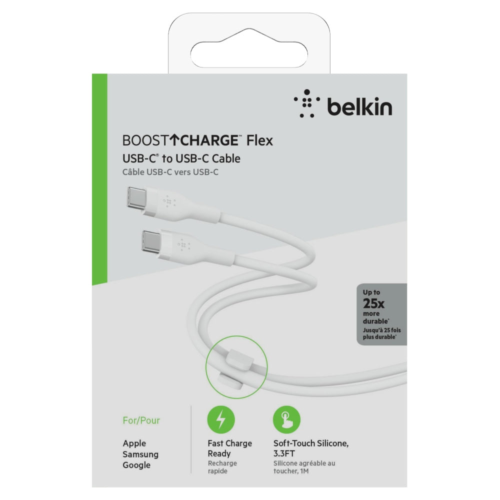 BELKIN BoostCharge Flex USB-C to USB-C Cable 1 Meters - White