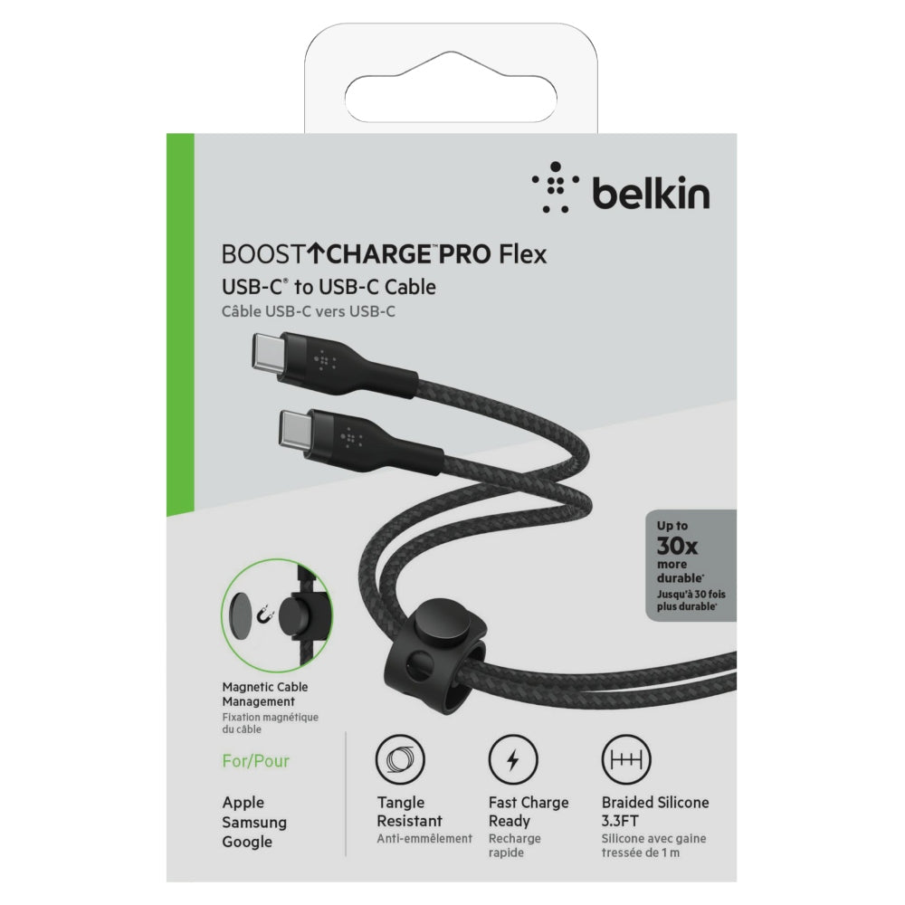 BELKIN Boost Charge USB-C to USB-C Braided Cable 1 Meter - Black