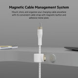 Belkin BoostCharge Pro Flex Braided USB-C to USB-C Charge & Sync Cable 1M| Fast Charge Power Delivery, Heavy Duty, for Apple MacBook Air/Pro, iPad Pro/Air/Mini, Samsung Galaxy S23/22 Ultra - White