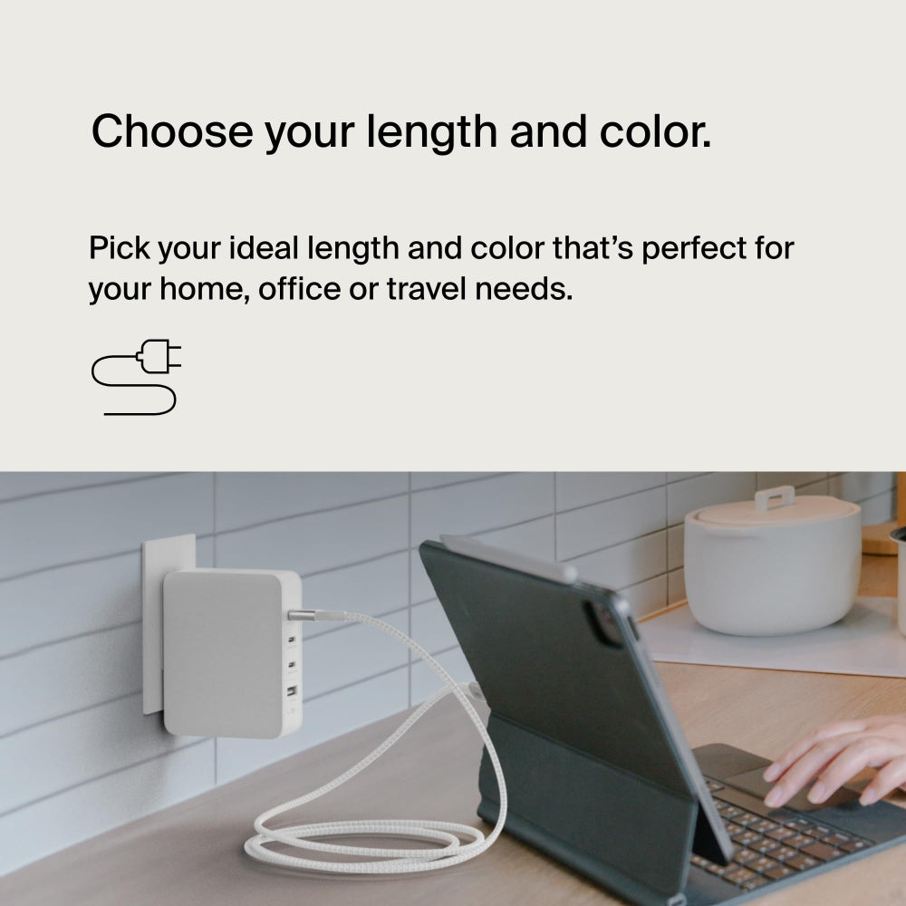 BELKIN BosstCharge Cable PD 3.1 Braided USb C to C Charging Cable 240W 1M