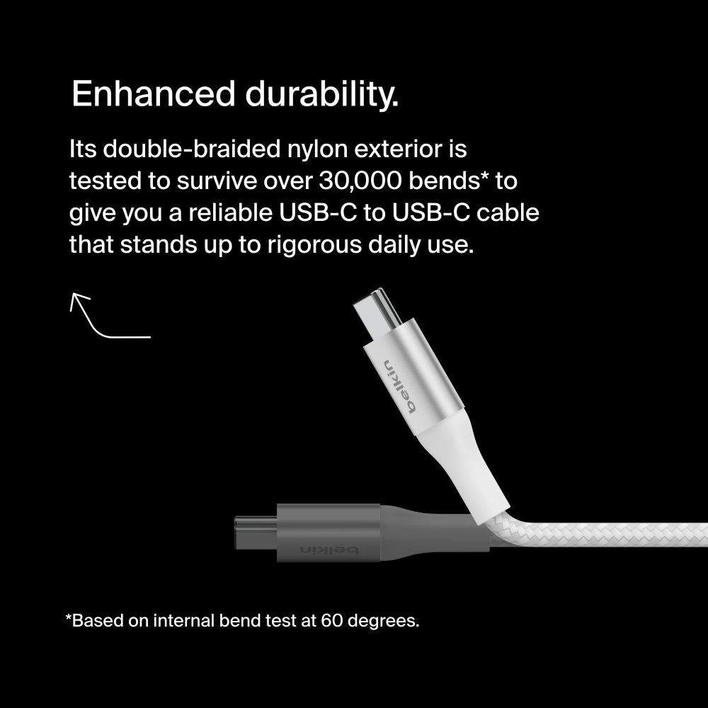 BELKIN BosstCharge Cable PD 3.1 Braided USb C to C Charging Cable 240W 1M