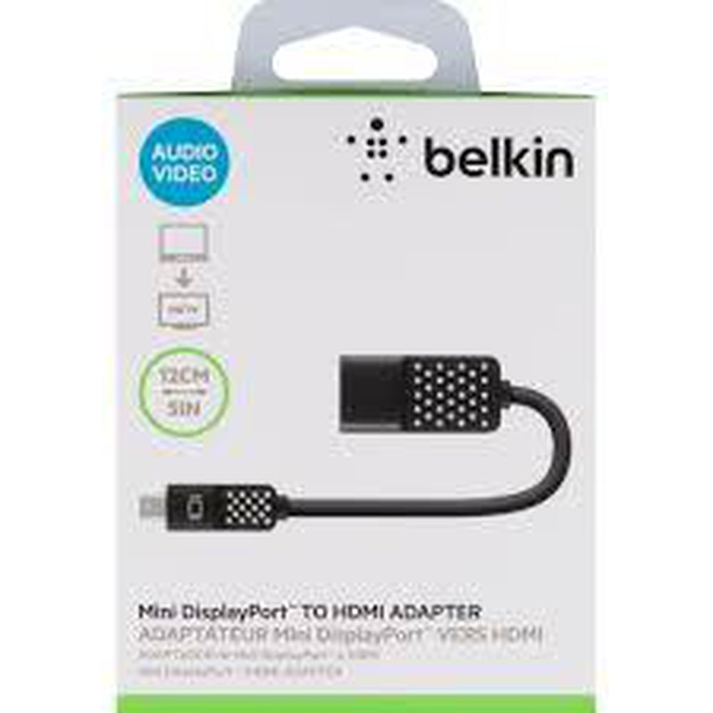 [OPEN BOX] BELKIN Mini Display Port to HDMI Adapter - 4K Compatible - Black