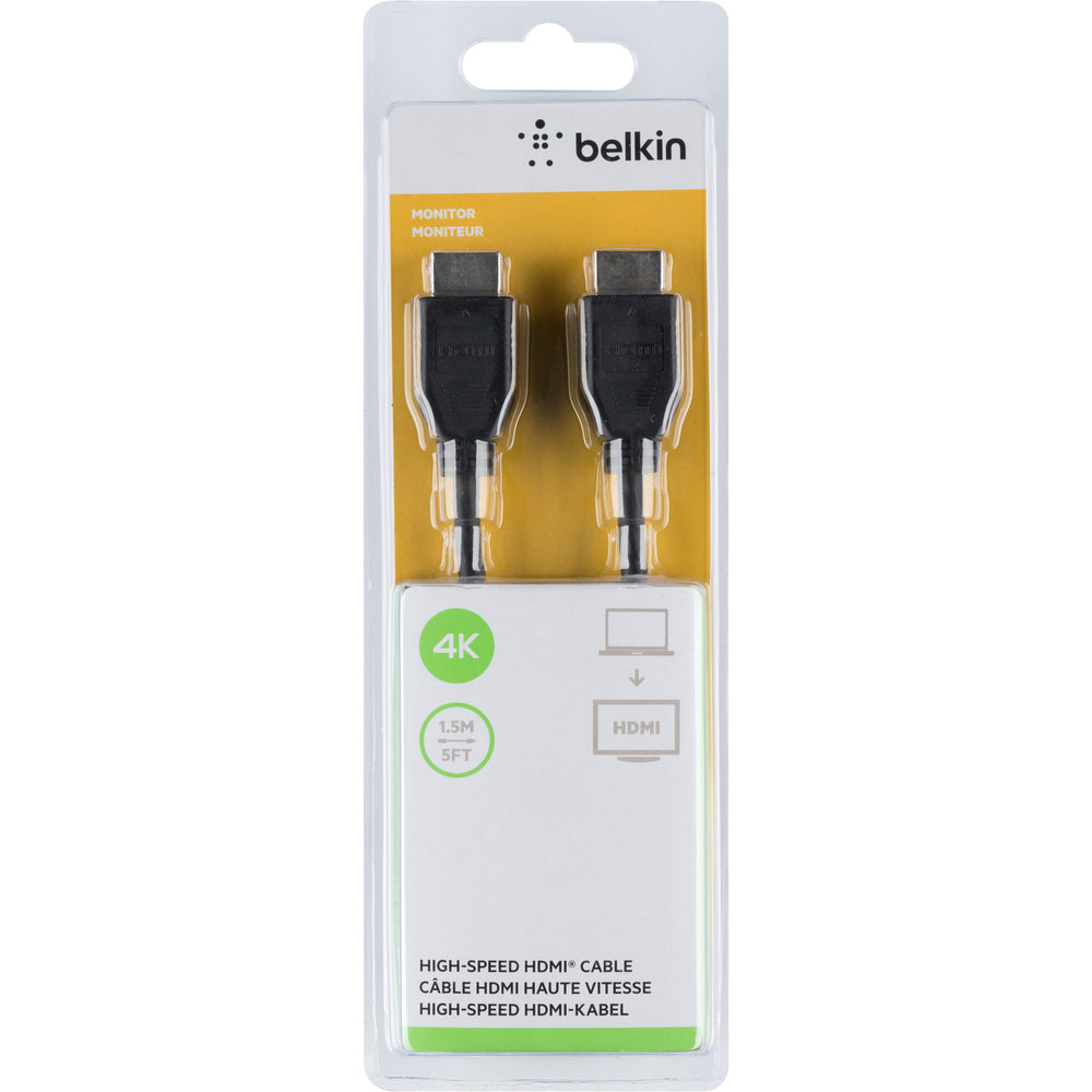 BELKIN HDMI To HDMI Audio Video Cable 1.5m Black
