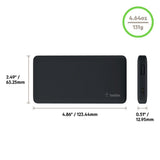 Belkin - Pocket Power 5000 mAh Power Bank - Black