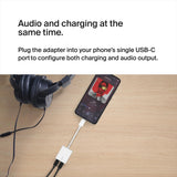 محول بيلكين روكستار 1X USB-C للصوت 1X USB-C للشحن -