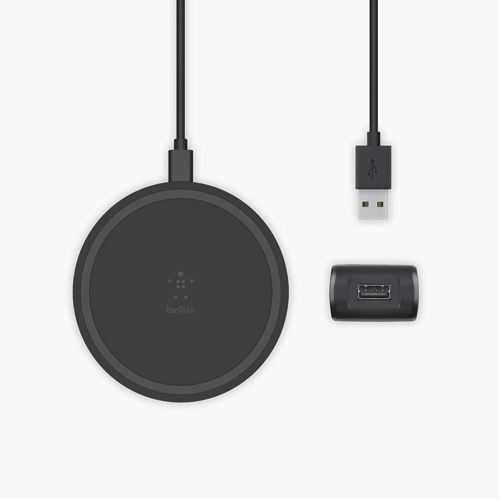 Belkin - Boost Up Wireless Charging Pad 10W with 1.2 m cable and AC adapter - Black