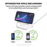 Belkin - Boost Up Wireless Charging Stand 10W with 1.2 m cable and AC adapter - White