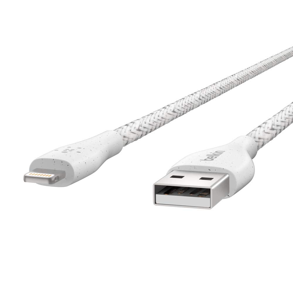 Belkin - Duratek Plus Lightning to USB-A cable 3M - White