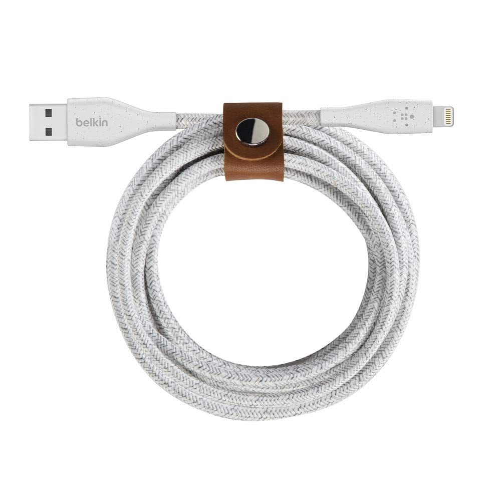 Belkin - Duratek Plus Lightning to USB-A cable 3M - White