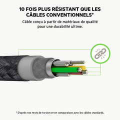 Belkin DuraTek Plus Lightning to USB-A Cable 3m - view 3