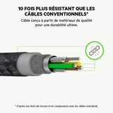 Belkin - Duratek Plus Lightning to USB-A cable 3M - White