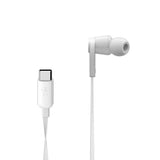 Belkin SoundForm Headphones - Wired In-Ear Earphones With Microphone - Wired Earbuds For iPad Mini, Galaxy & More With USB-C Connector (USB-C Headphones) (White)