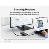 Belkin Multiport Hub8In1 C To (2 Usba 1 Usbc 1 Usbc Pd 1 Ethrnt 1 Hdmi 1 Micro Sd 1 Sd) Space Grey