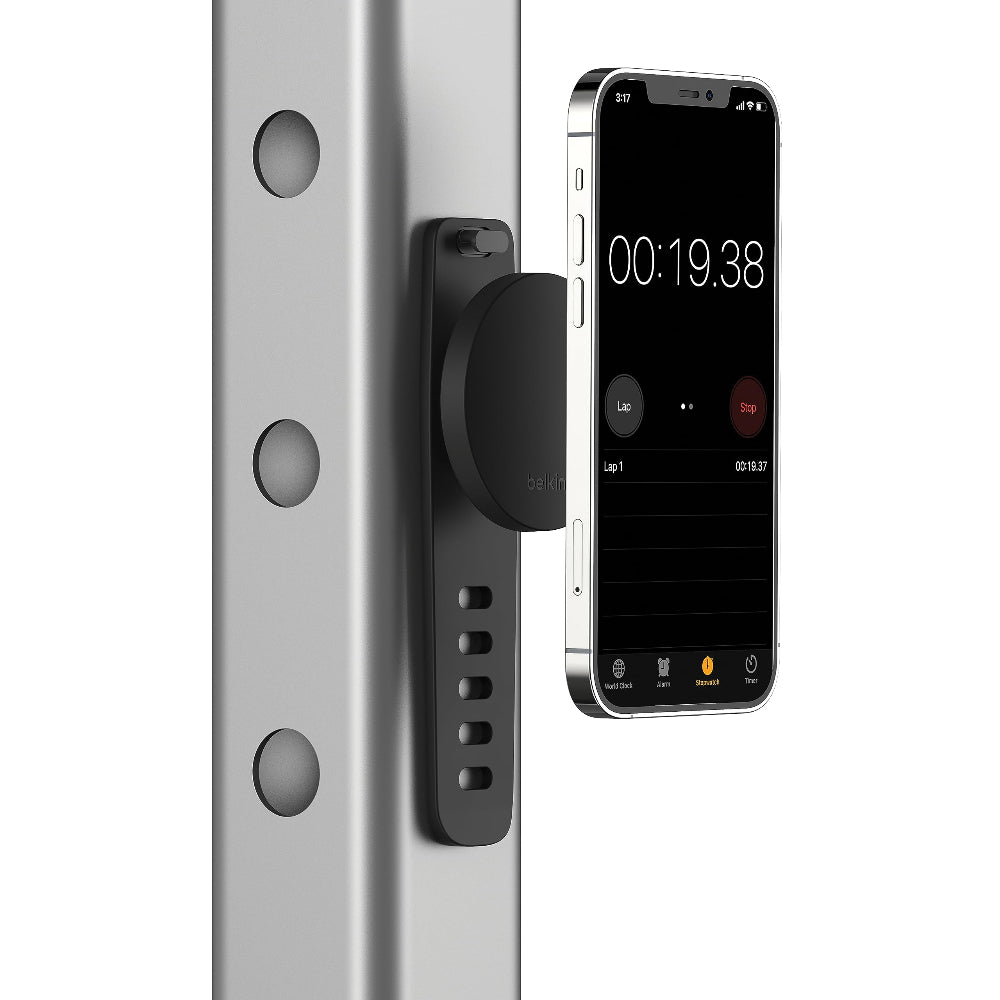 Belkin Magnetic Fitness Phone Mount - Magsafe Compatible, Indoor WorkOut Partner w/ Magnetic Attachment, For iPhone 12, iPhone 12 Pro, iPhone 12 Pro Max, iPhone 12 mini
