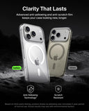 Belkin Clear Case for iPhone 17 Pro 6.3", 6 Ft. Drop Protection, MagSafe Compatible, Anti-Scratch, Slim 1.1cm, Raised Edges, Easy Grip, Polished Buttons, Made with Recycled Material - Clear