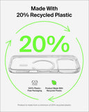 Belkin Clear Case for iPhone 17 Pro 6.3", 6 Ft. Drop Protection, MagSafe Compatible, Anti-Scratch, Slim 1.1cm, Raised Edges, Easy Grip, Polished Buttons, Made with Recycled Material - Clear