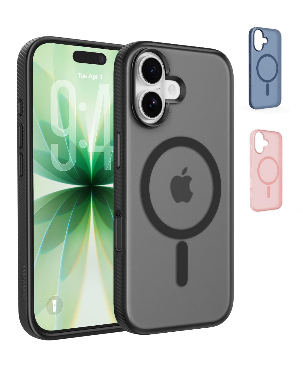 Belkin Grip Case for iPhone 17 6.3", 6 Ft. Drop Protection, MagSafe Compatible, Anti-Scratch, Slim 1.1cm, Raised Edges, Enhanced Grip, Polished Buttons, Made with Recycled Material - Black