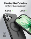 Belkin Grip Case for iPhone 17 6.3", 6 Ft. Drop Protection, MagSafe Compatible, Anti-Scratch, Slim 1.1cm, Raised Edges, Enhanced Grip, Polished Buttons, Made with Recycled Material - Black