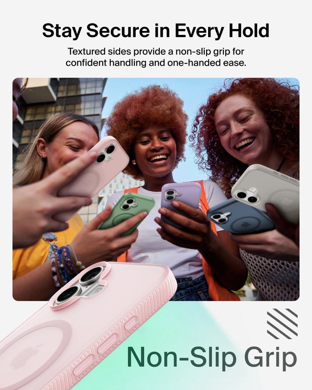 جراب BELKIN Grip لهاتف iPhone 17 Sheerforce Sand