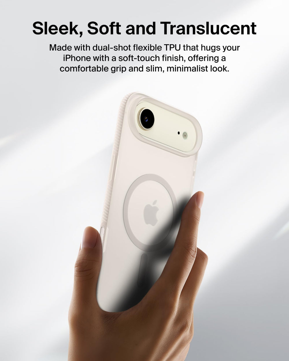 جراب BELKIN Grip لهاتف iPhone 17 Air Sheerforce Sand