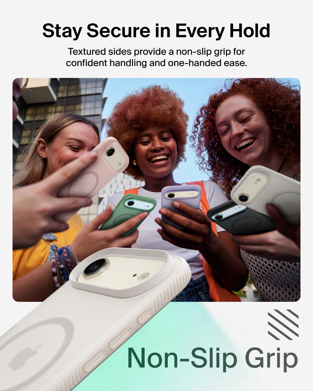 جراب BELKIN Grip لهاتف iPhone 17 Air Sheerforce Sand