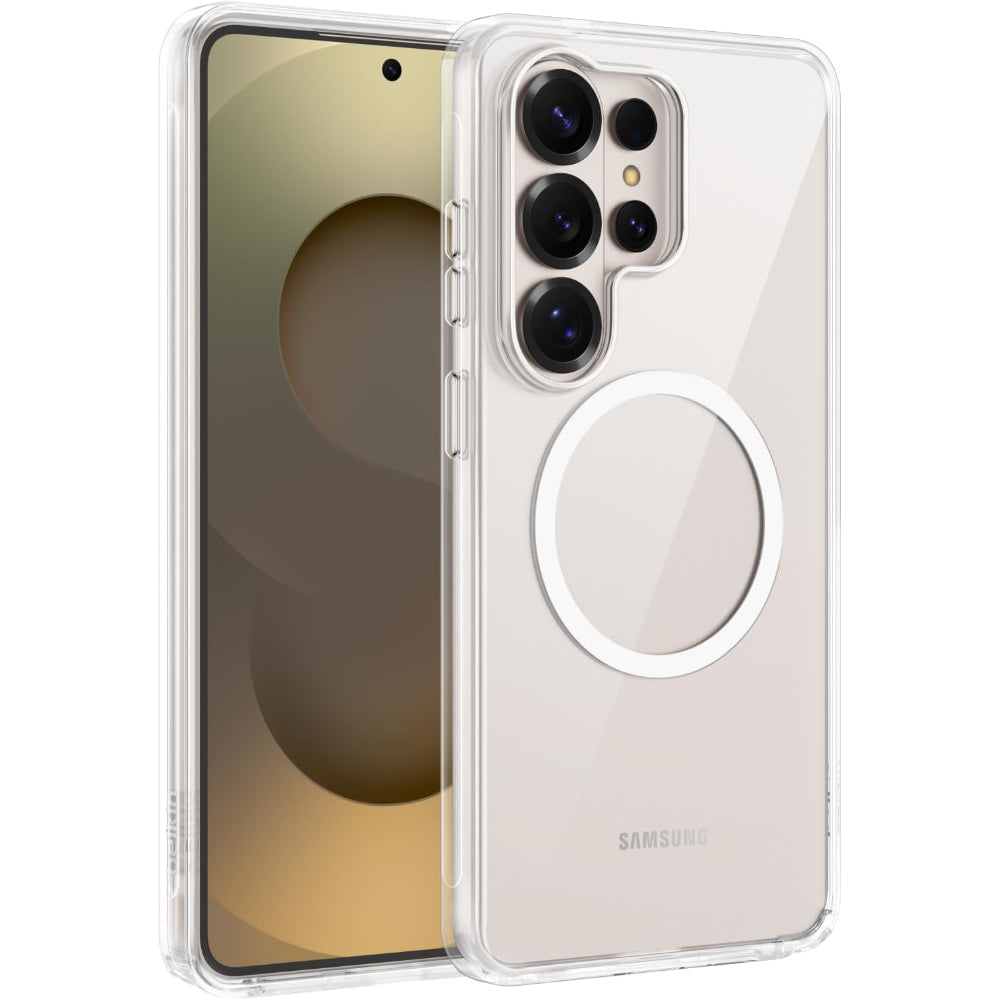 Belkin ScreenForce Magnetic Case for Samsung Galaxy S26 Ultra, Wireless Charging Compatible, Anti-Yellowing, Drop Protection, Heat Dissipation, Clear