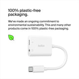 محول بيلكين روكستار، منفذ صوت 3.5 ملم، منفذ شحن USB-C