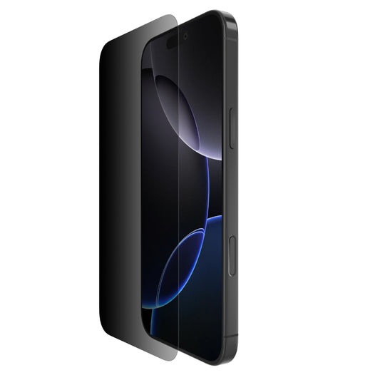 Belkin Recycled Privacy Screen Protector for iPhone 16 Pro Max 6.9" 2024| Drop & Scratch Protection, Privacy Filter, Anti-Fingerprint, Slim 0.33mm Design, Full Screen, Includes Easy Align Tray