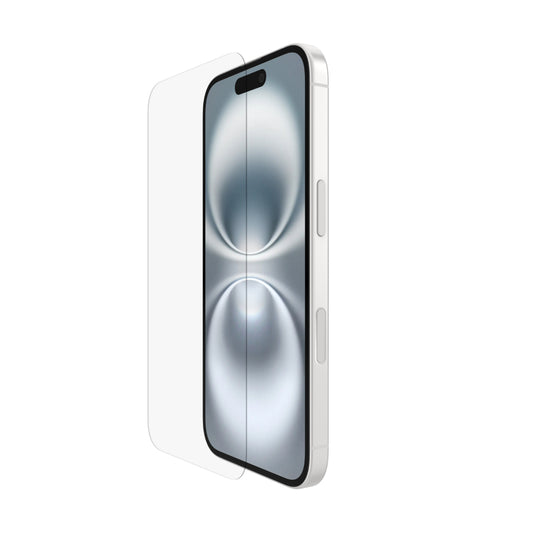 Belkin Recycled Glass Screen Protector for iPhone 16 6.1" 2024| Drop & Scratch Protection, Anti-Fingerprint, Slim 0.29mm Design, Full Screen Coverage, Includes Easy Align Tray - Clear