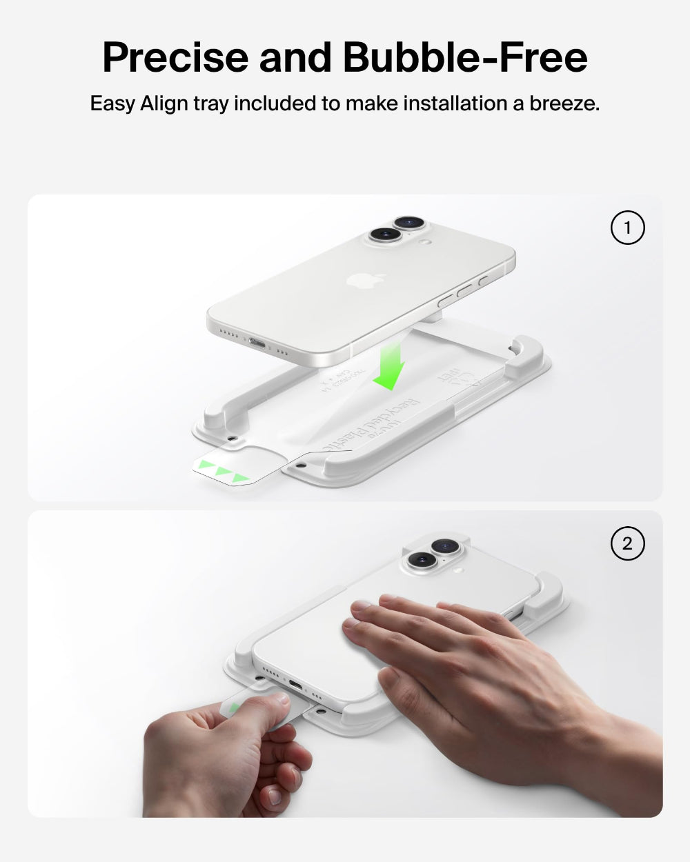 Belkin iPhone 17 Air Screen Protector 6.9", InvisiGlass Tempered Glass, Edge to Edge Drop Protection, Scratch Resistant, Case Friendly, w/ Easy Install Tray - Privacy