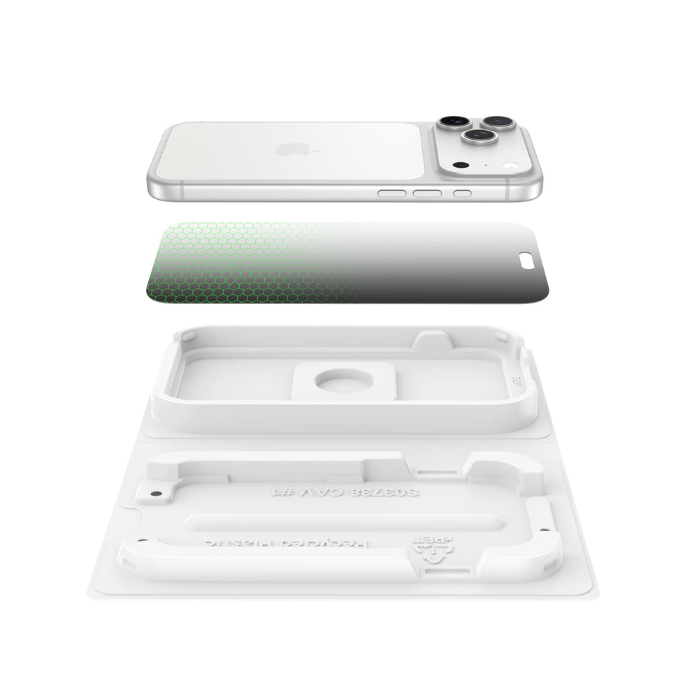 Belkin iPhone 18 Pro Max ScreenForce Titan SmartShield Pro Bright Privacy Screen Protector|2-Way 180° Privacy with Clear Screen, 9Ft Drop Full Screen Protection, Easy Install, Clear