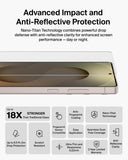 Belkin ScreenForce Titan SmartShield Screen Protector for Samsung Galaxy S26 Ultra, Anti-Reflective, 9H Scratch Resistant, Fingerprint Compatible, Clear