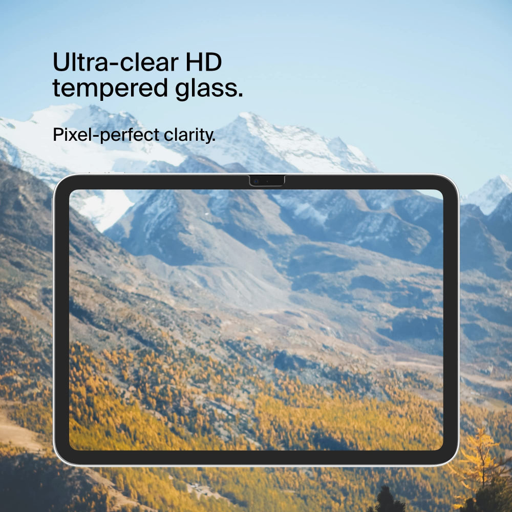 واقي شاشة زجاجي مقوى من بيلكين سكرين فورس لجهاز آيباد الجيل العاشر 10.9 بوصة - شفاف