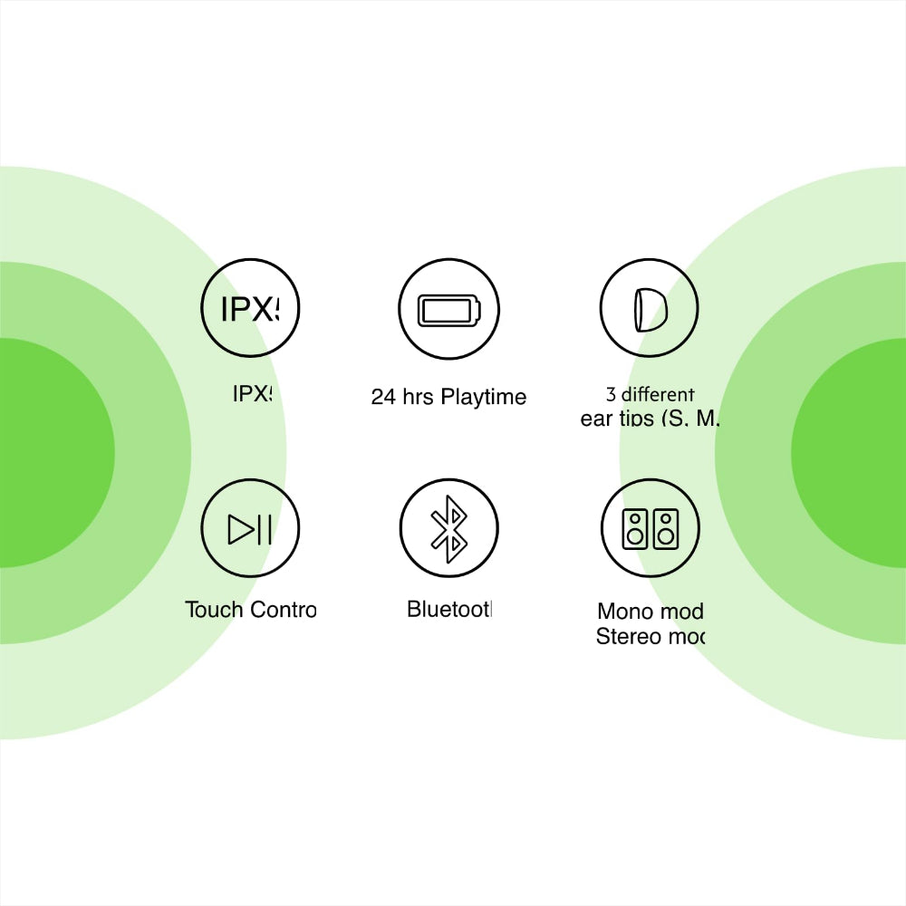 BELKIN SoundForm Move Plus True Wireless Earbuds - Black
