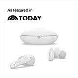 Belkin SOUNDFORM NANO True Wireless Earbuds for KIDS - Bluetooth In-Ear KID FRIENDLY w/ Volume Limiter & Touch Control, 24HRS Battery, for Apple iPhone/iPad, Samsung/Huawei, Tablets & Laptops - White