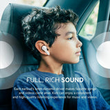 Belkin SOUNDFORM NANO True Wireless Earbuds for KIDS - Bluetooth In-Ear KID FRIENDLY w/ Volume Limiter & Touch Control, 24HRS Battery, for Apple iPhone/iPad, Samsung/Huawei, Tablets & Laptops - White