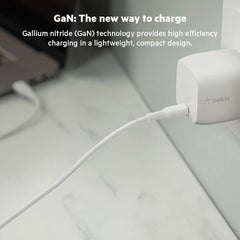 Belkin BoostCharge USB-PD GaN Wall Charger 30W, White - view 2